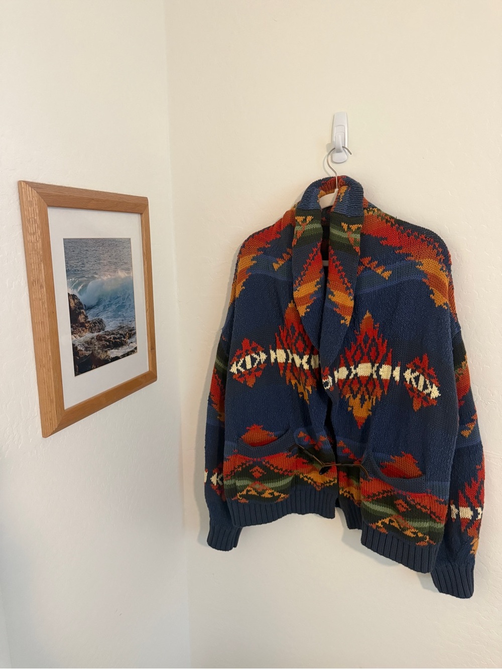 NWT Polo Ralph Lauren Limited Edition Southwestern Flag Toggle Cardigan XL - Picture 5 of 10